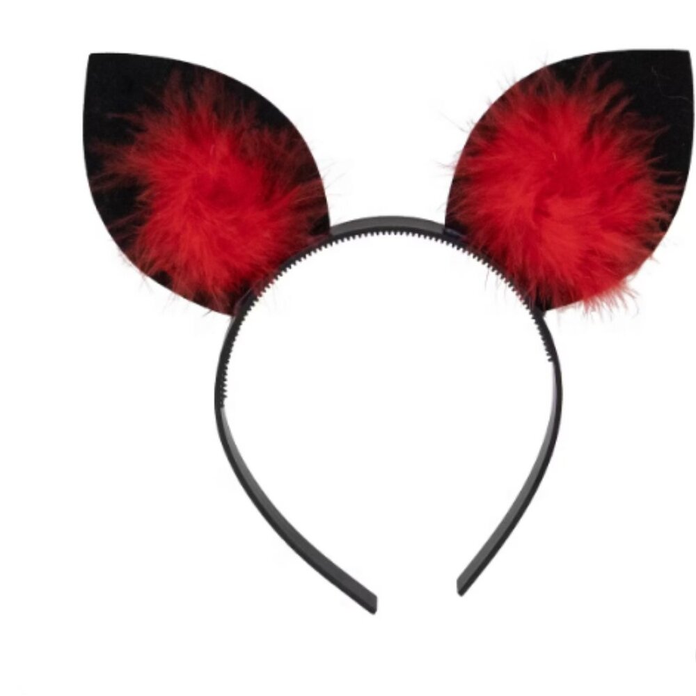 Northlight 8" Mouse ears Halloween Headband Costume Accessory
